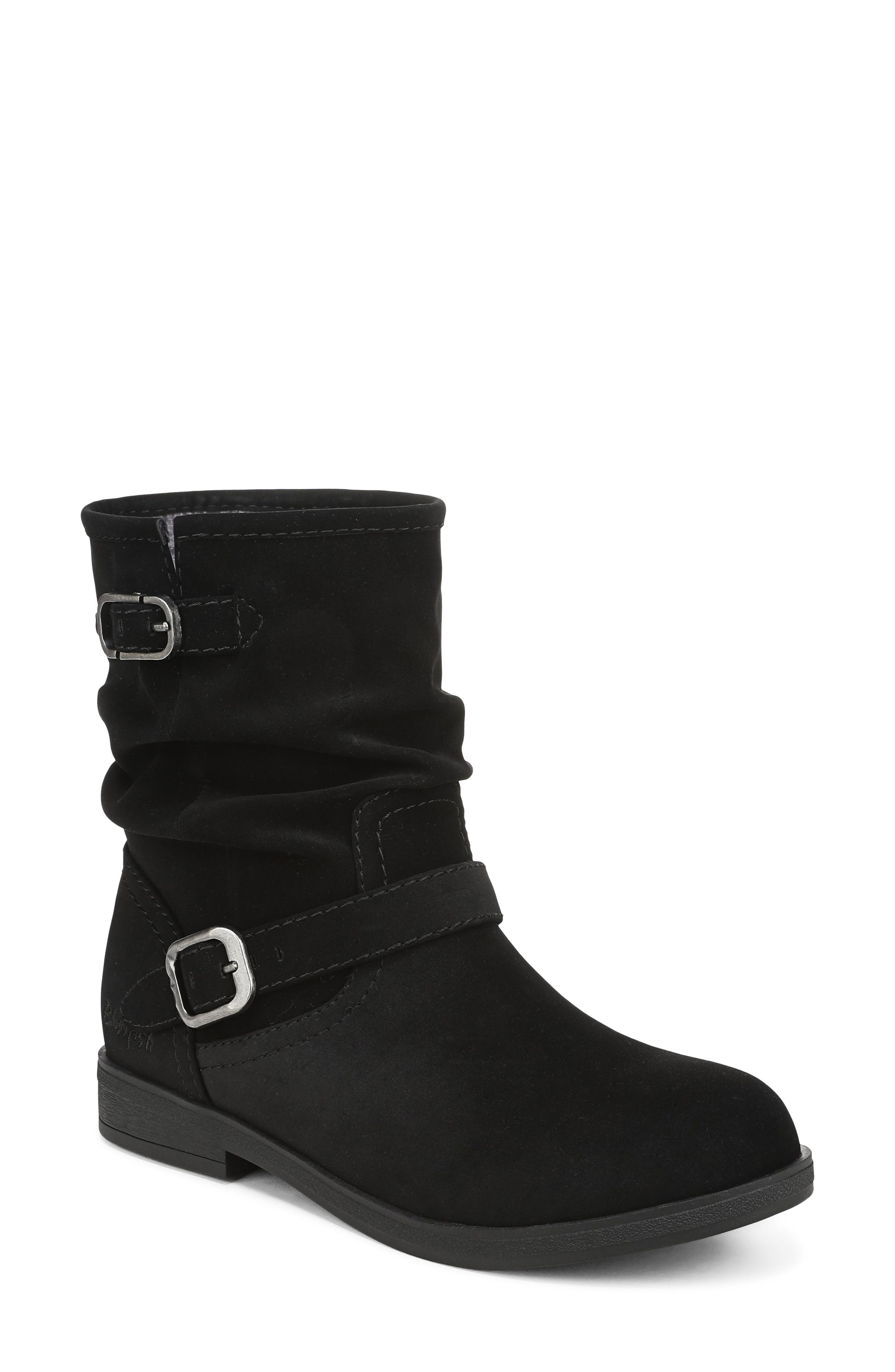 BLACK FAUX LEATHER