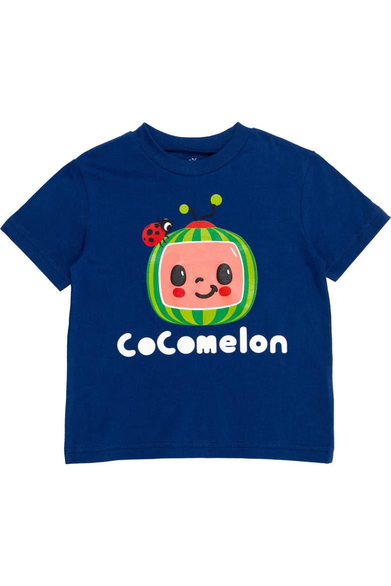 2-Piece Tee and Shorts Set, Alternate, color, Cocomelon Navy Blue