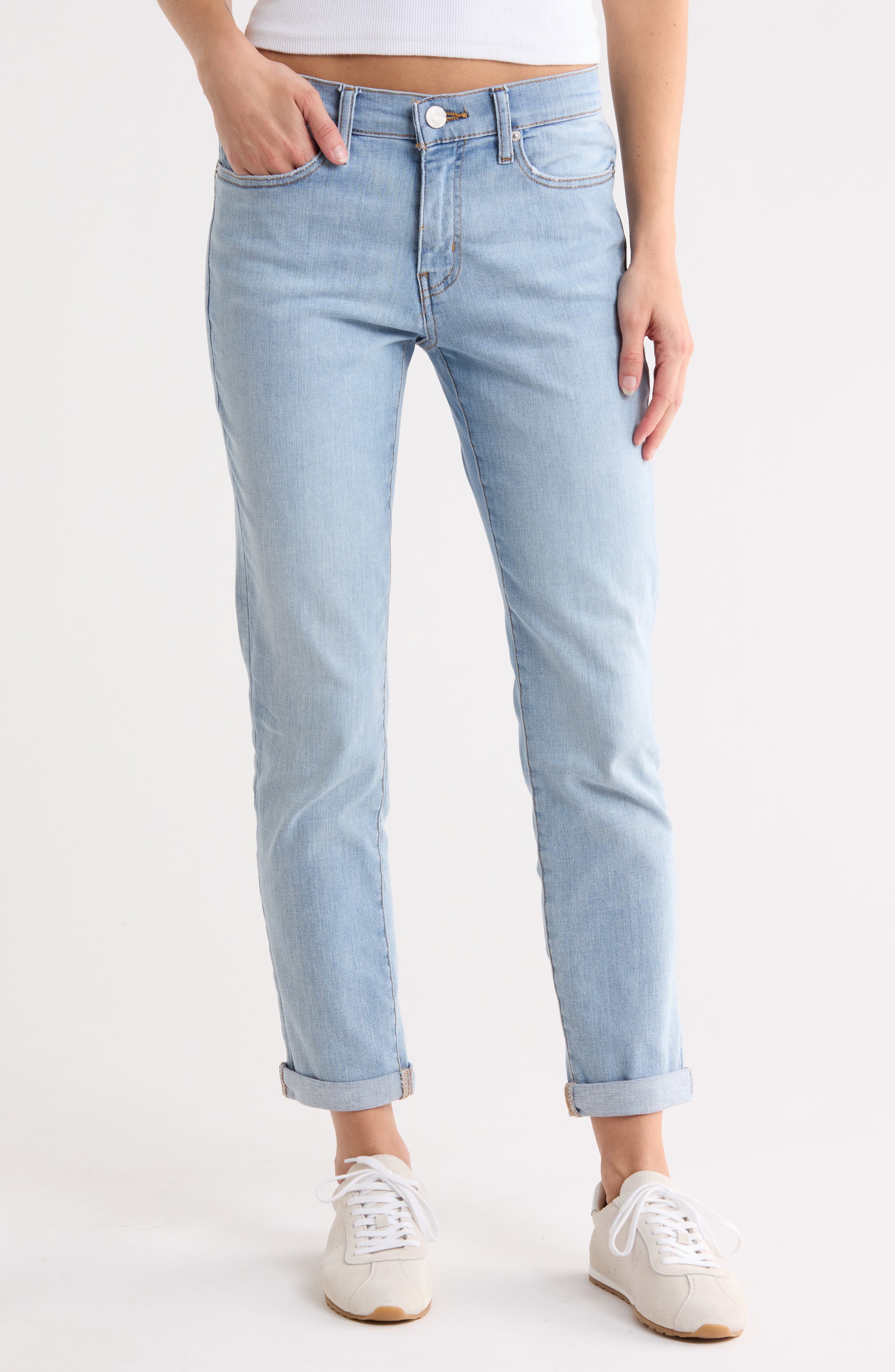 FRAME Le Garcon Mid Rise Crop Boyfriend Jeans