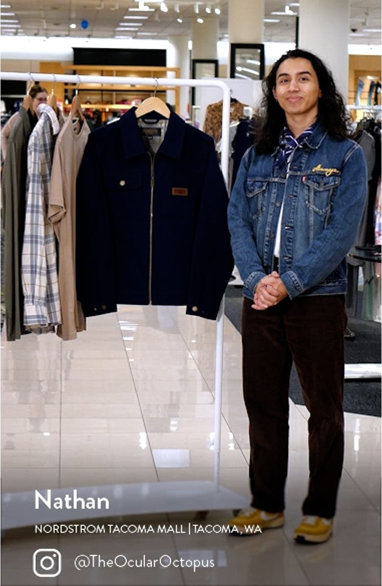 Howie Zip Cotton Canvas Trucker Jacket, sales video thumbnail