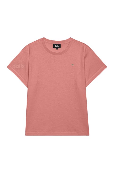 Womens Lil Peach Lightweight High Waisted Tee