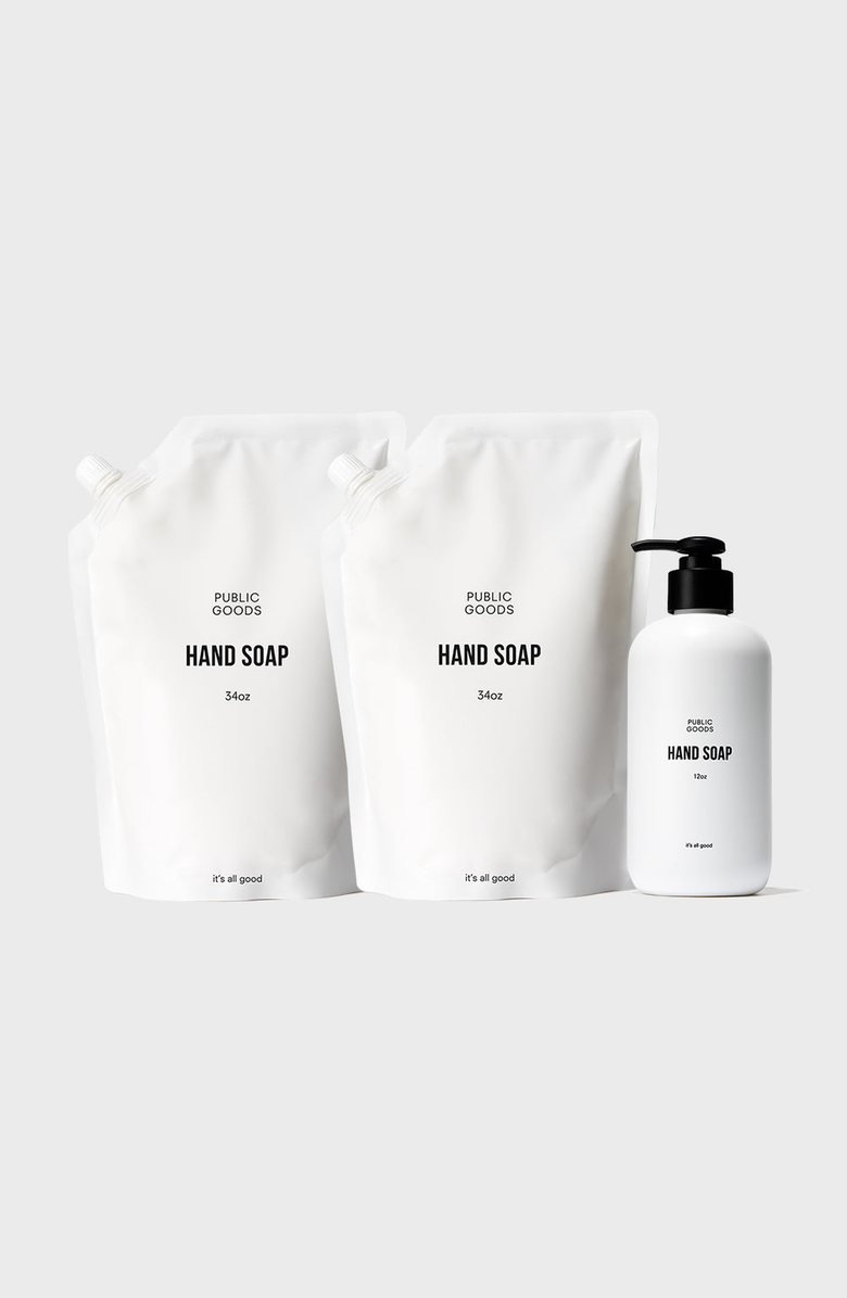 PUBLIC GOODS Hand Soap Refill Set, Main, color, NO COLOR
