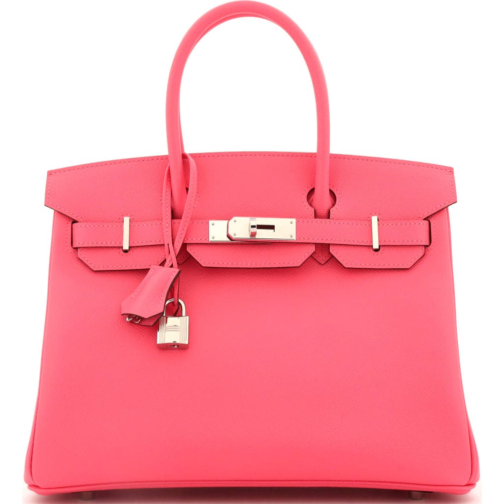 Pre-owned Hermes Hermes Birkin Handbag Pink Epsom With Palladium Hardware 30 In Pink