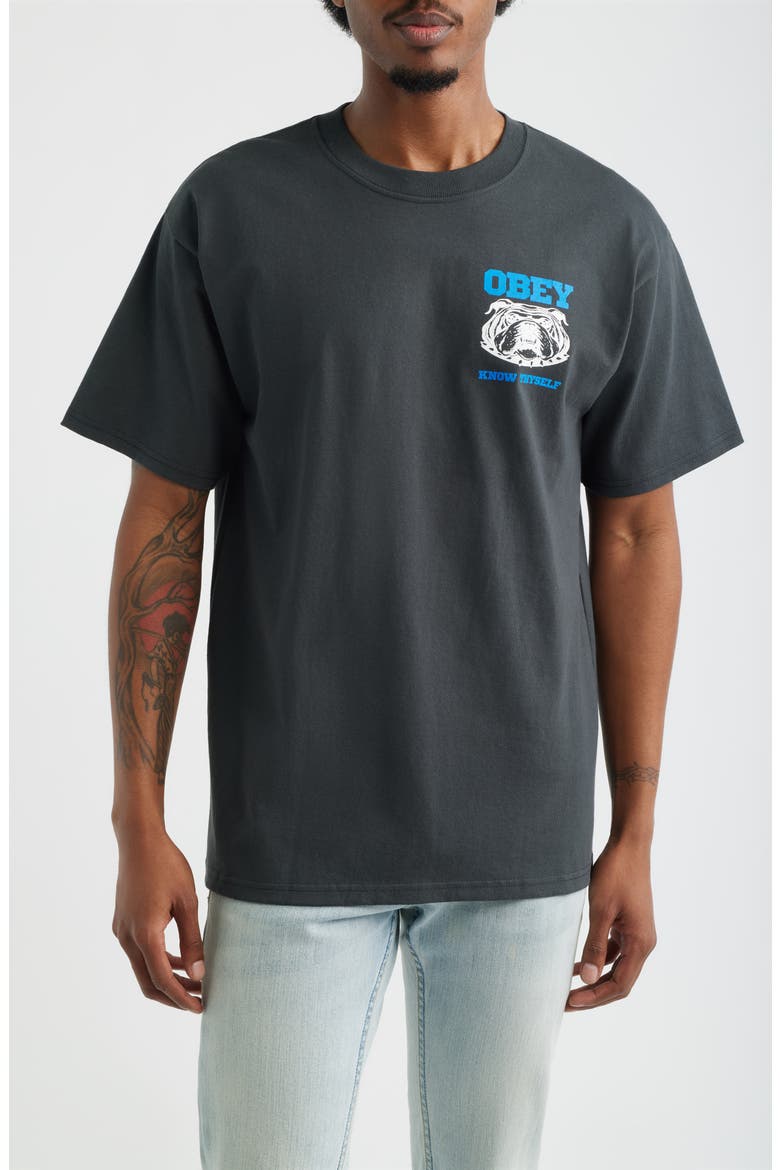 Know Thyself Graphic T-Shirt, Main, color, VINTAGE BLACK