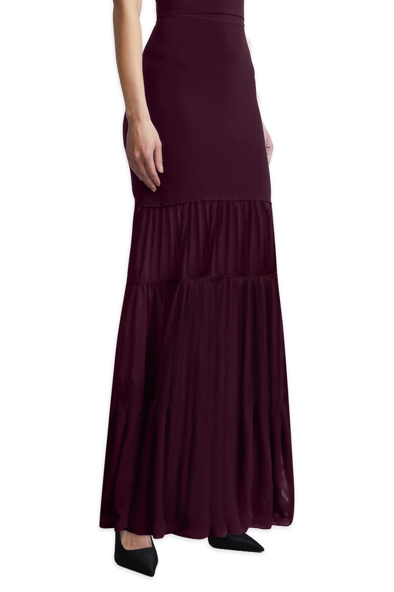 Elodie Maxi Skirt, Alternate, color, PORT