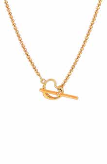 AMERICAN EXCHANGE Primavera Made in Italy Heart Beaded Necklace