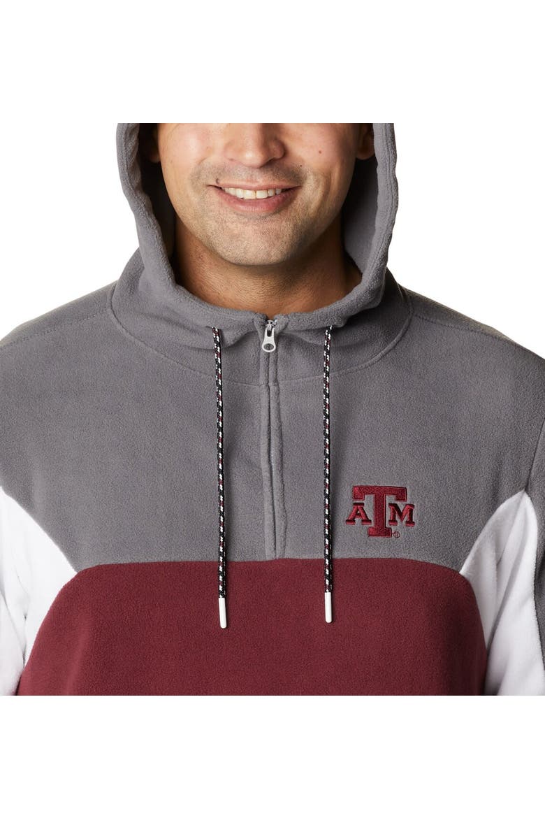 Men's Columbia Maroon Texas A&M Aggies Lodge Quarter-Zip Hoodie, Alternate, color, Maroon