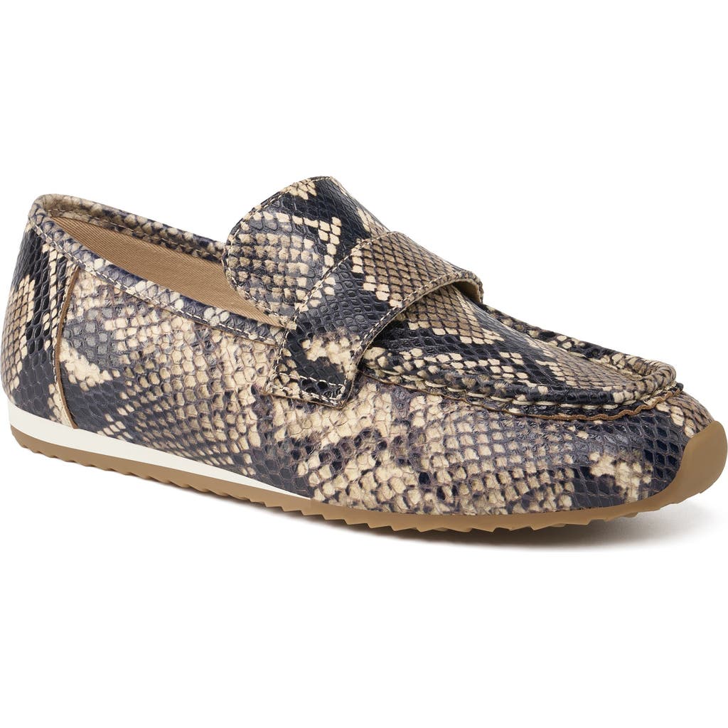 Jslides Palmer Leather Loafer In Animal Print