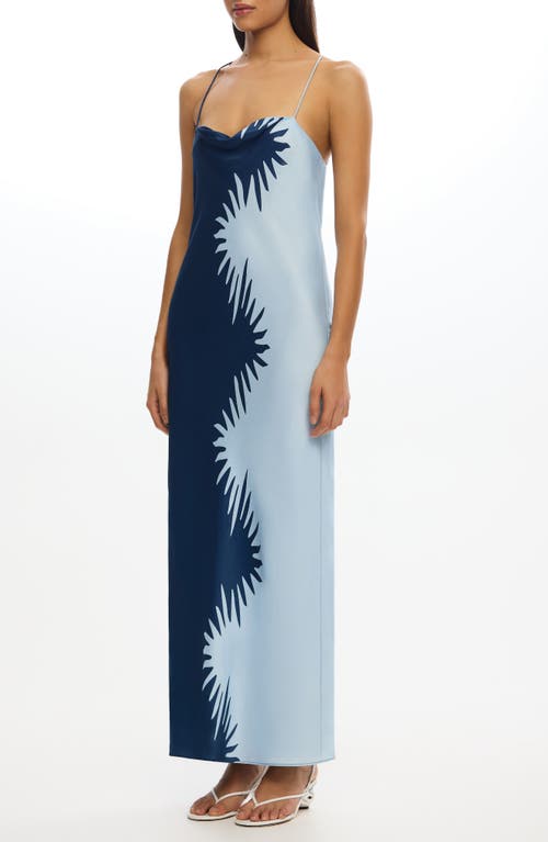 Significant Other Flossie Abstract Print Maxi Dress In Reflection