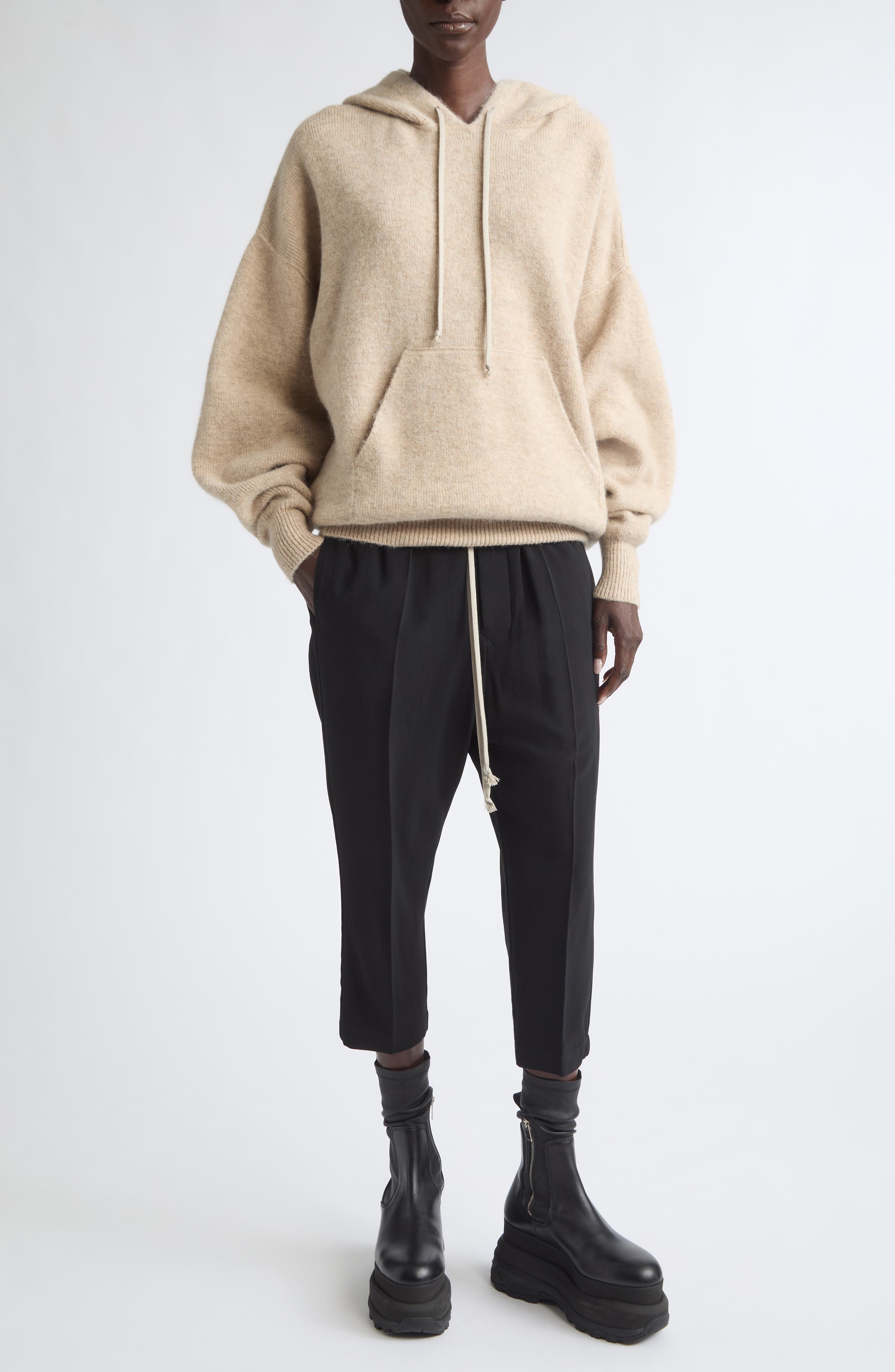 Rick Owens Astaire Crepe Crop Pants (Women) | Nordstrom