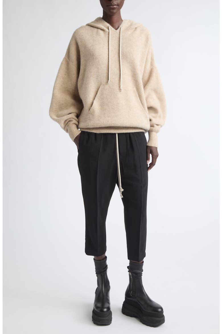 Astaire Crepe Crop Pants, Alternate, color, BLACK