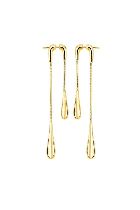 Double Drop Earrings front and back