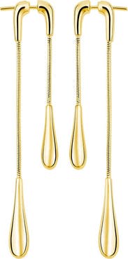 Lucy Quartermaine Double Drop Earrings front and back