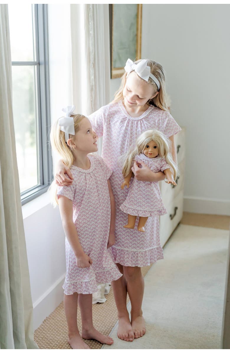 Lila and Hayes Camden Girls' Dress, Alternate, color, Pretty Pink Bows