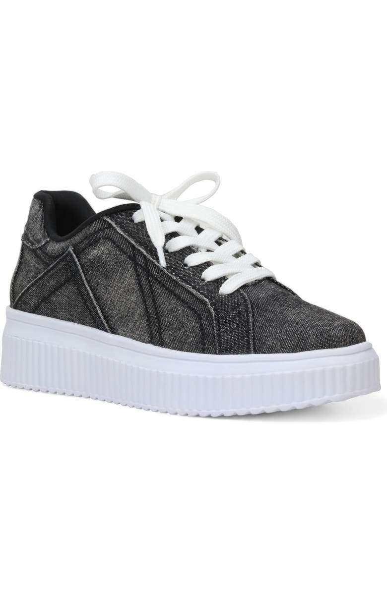 Love Rio Chuck Denim Platform Sneaker, Main, color, Denim Black