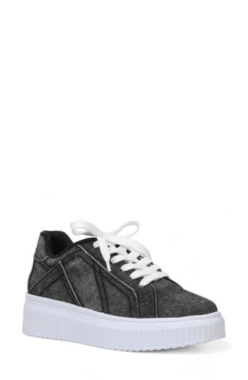 Love Rio Chuck Denim Platform Sneaker In Denim Black