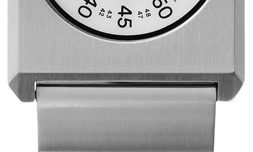 Breda Pulse Tandem Stainless Steel Bracelet Watch, 26mm In Silver