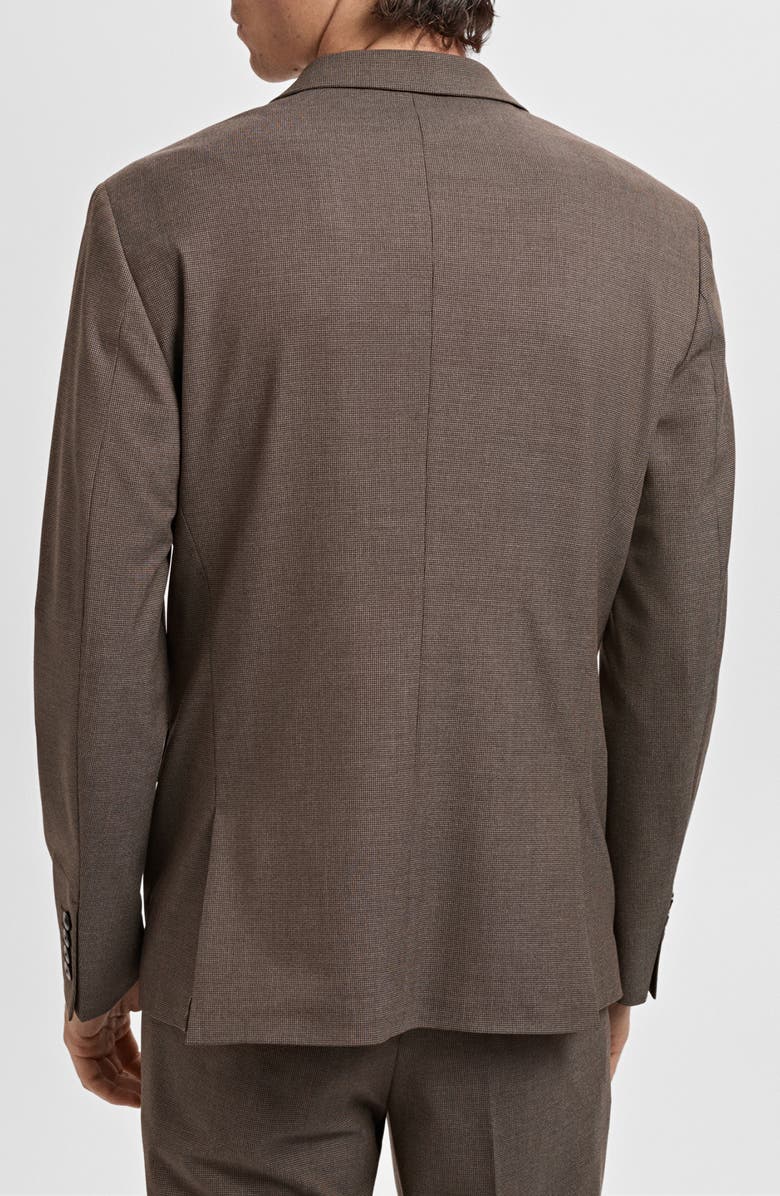 MANGO Slim Fit Suit Jacket, Alternate, color, Brown