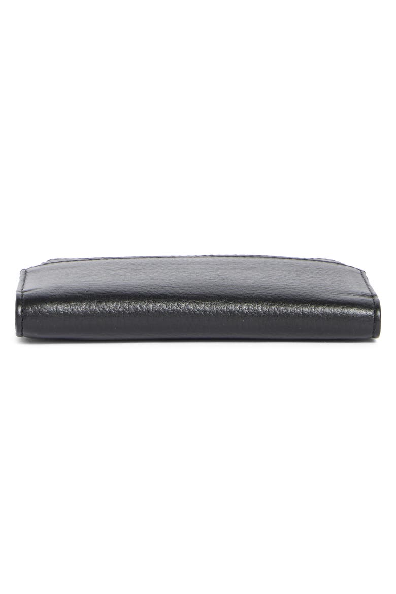 Delilah Slim Bifold Card Wallet, Alternate, color, BLACK