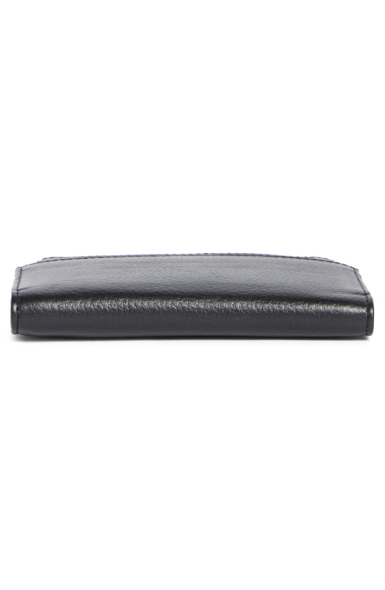 MUNDI SMALL LEATHER GOODS Delilah Slim Bifold Card Wallet, Alternate, color, Black