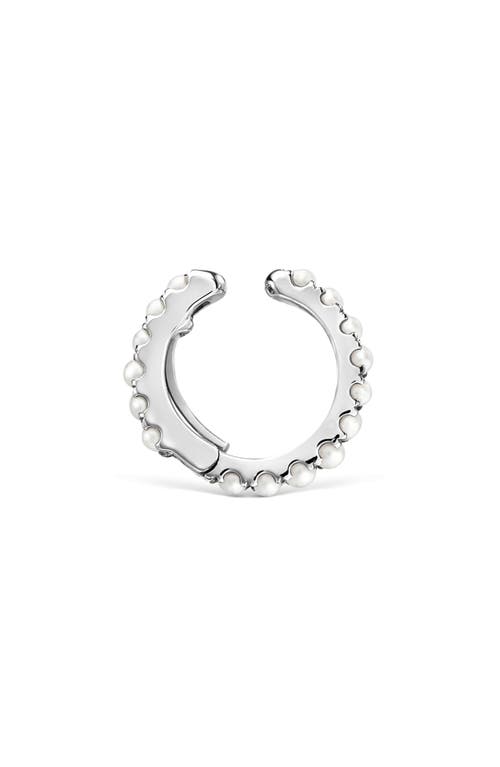 Maria Tash Freshwater Pearl Single Eternity Ear Cuff In Gold
