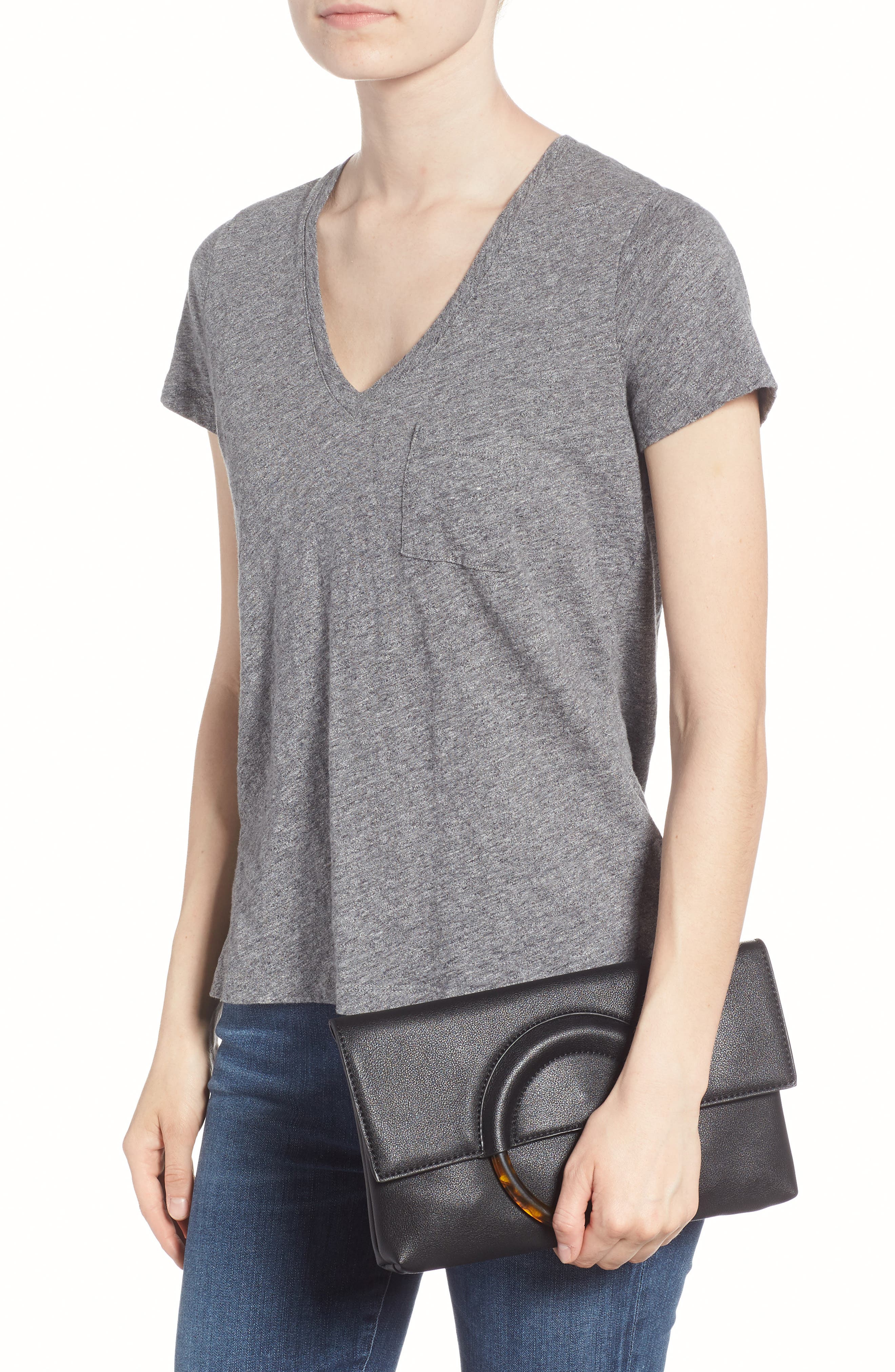 Leith Resin Handle Clutch, Alternate, color, 