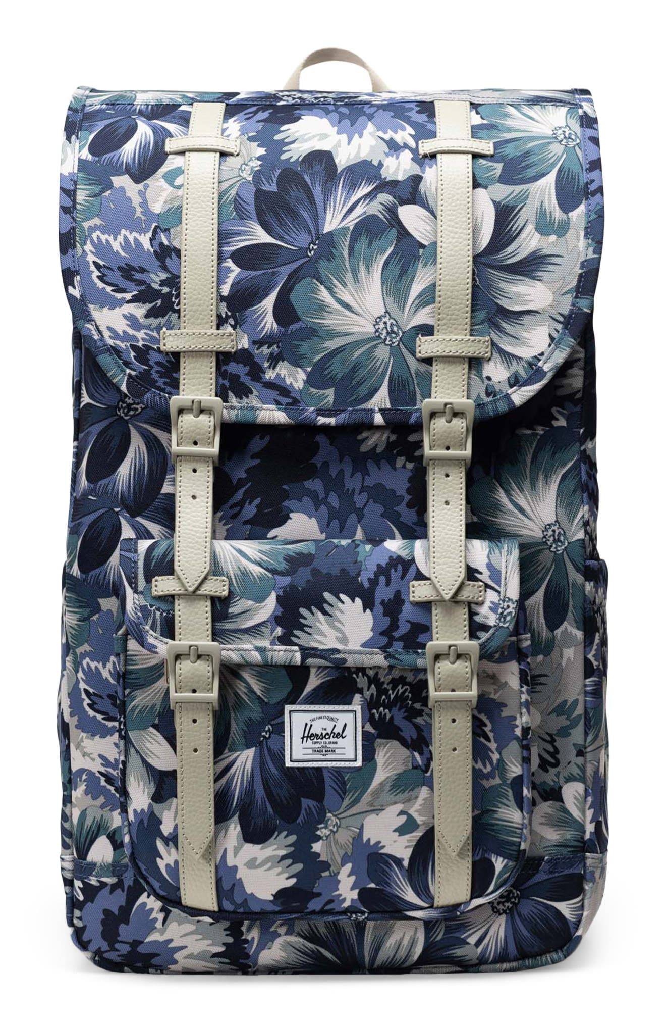 Herschel Supply Co. Little America Backpack, Main, color, Floral Tapestry