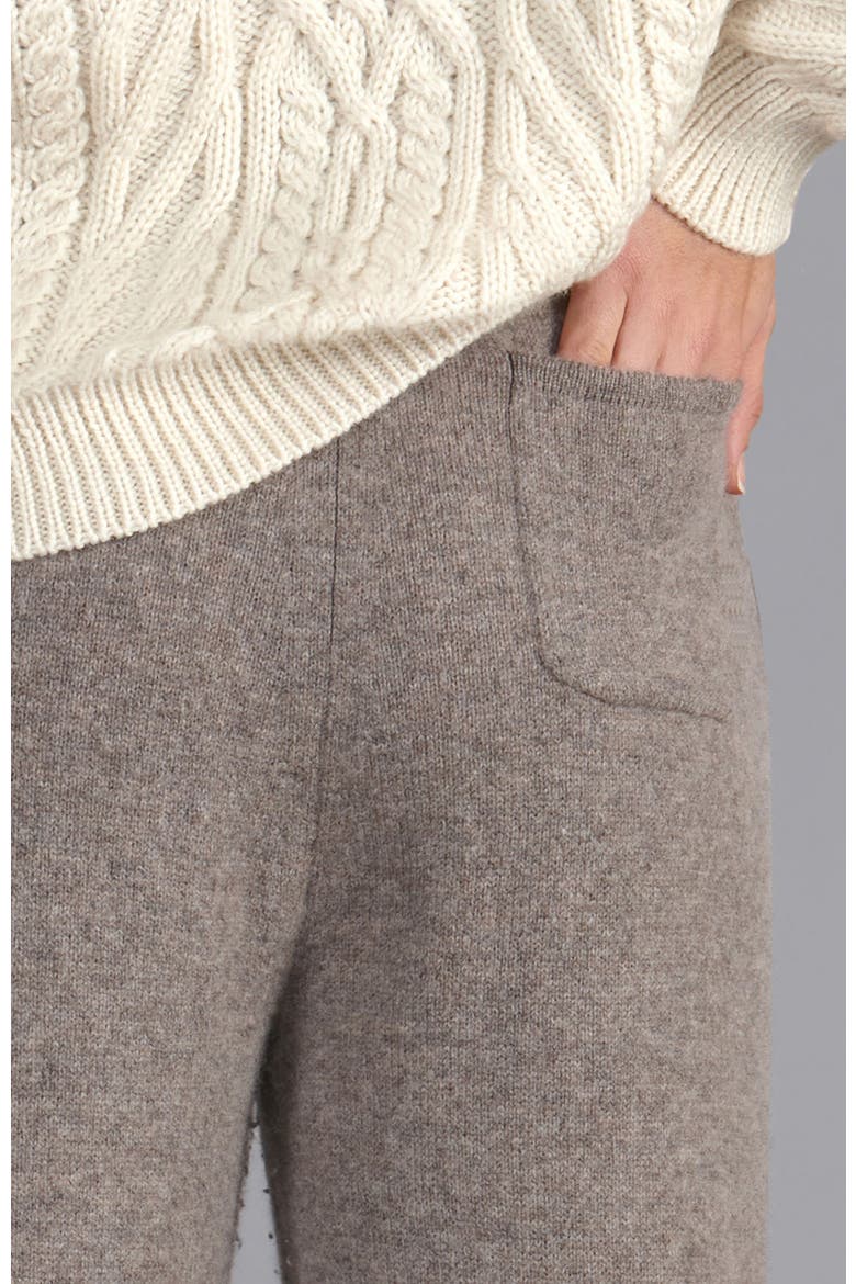 Lucia Lambswool Knitted Trousers, Alternate, color, Vole