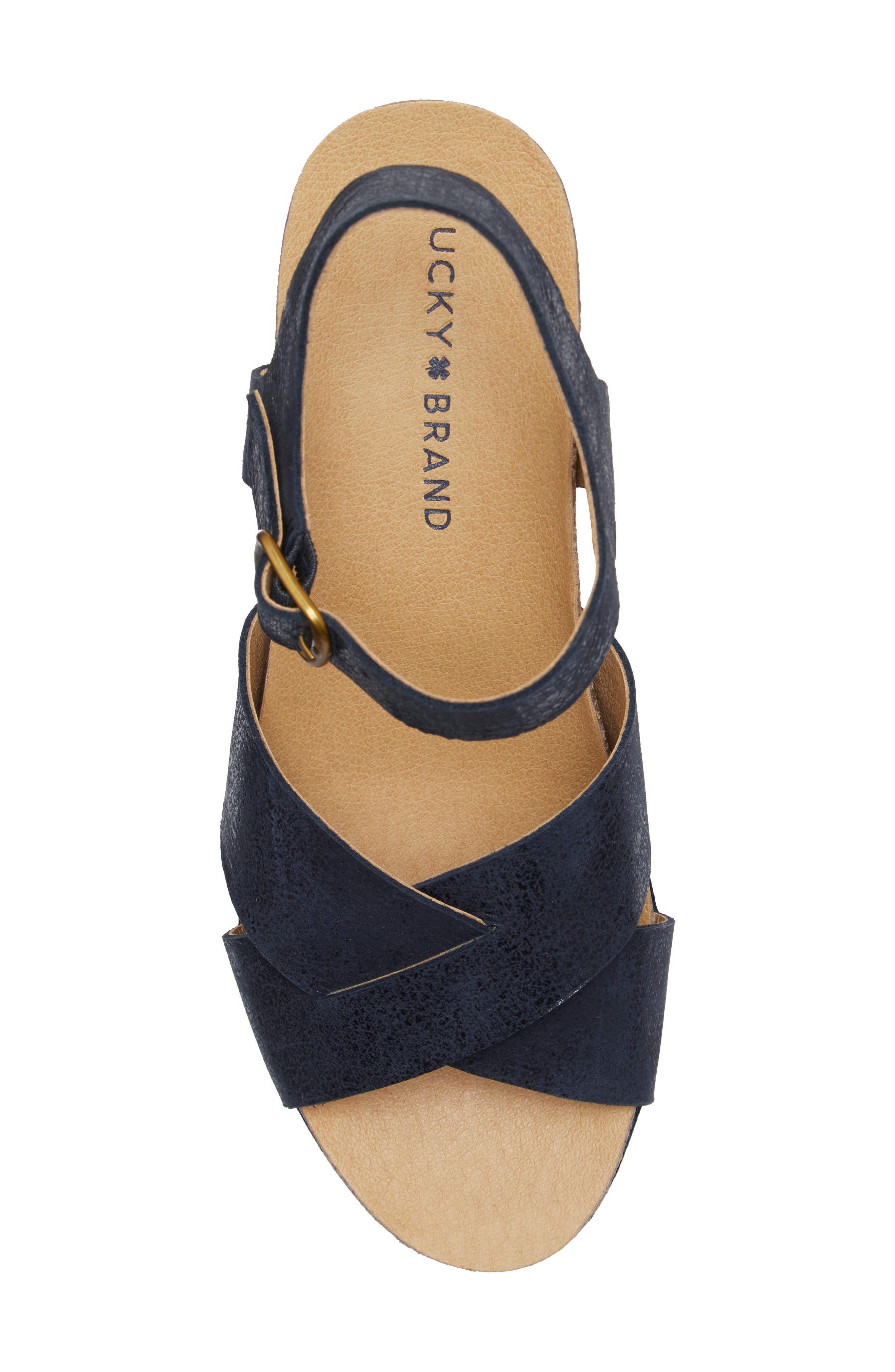 Harvia Platform Sandal, Alternate, color, BLACK LEATHER