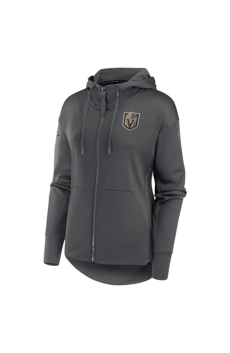FANATICS Women's Fanatics Branded Gray Vegas Golden Knights Scuba Full-Zip Hoodie, Alternate, color,