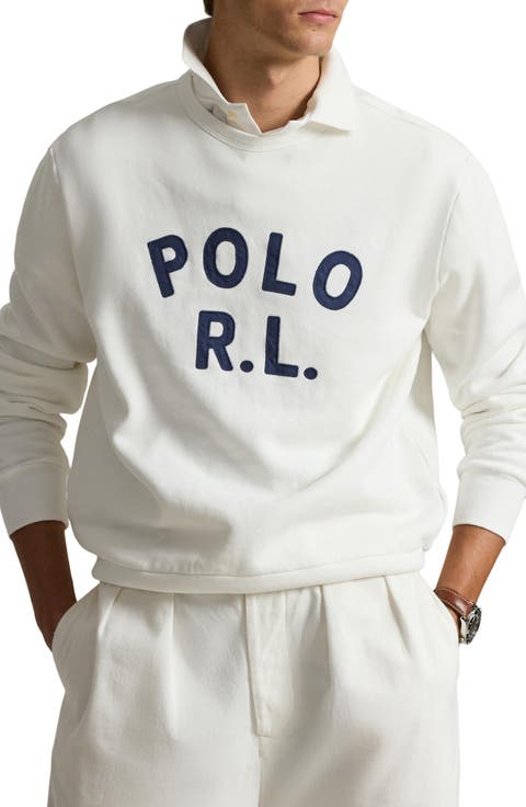 Logo Appliqué Fleece Crewneck Sweatshirt