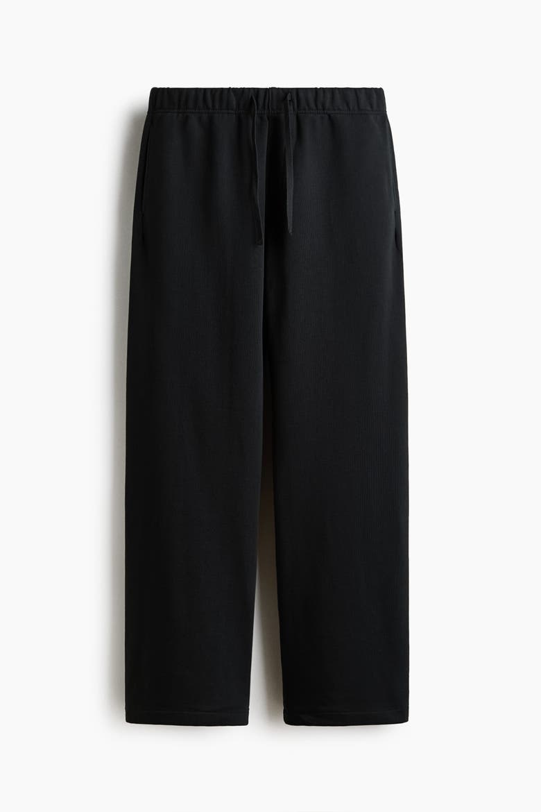 Relaxed-Fit Cotton Sweatpants, Alternate, color, Black