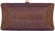 Jewel Badgley Mischka Nia Fully Crystal Beveled Minaudiere