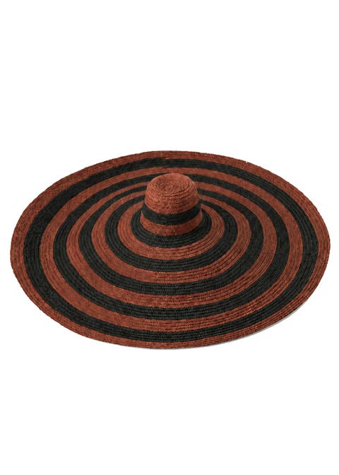 The Solana Oversized Striped Straw Hat