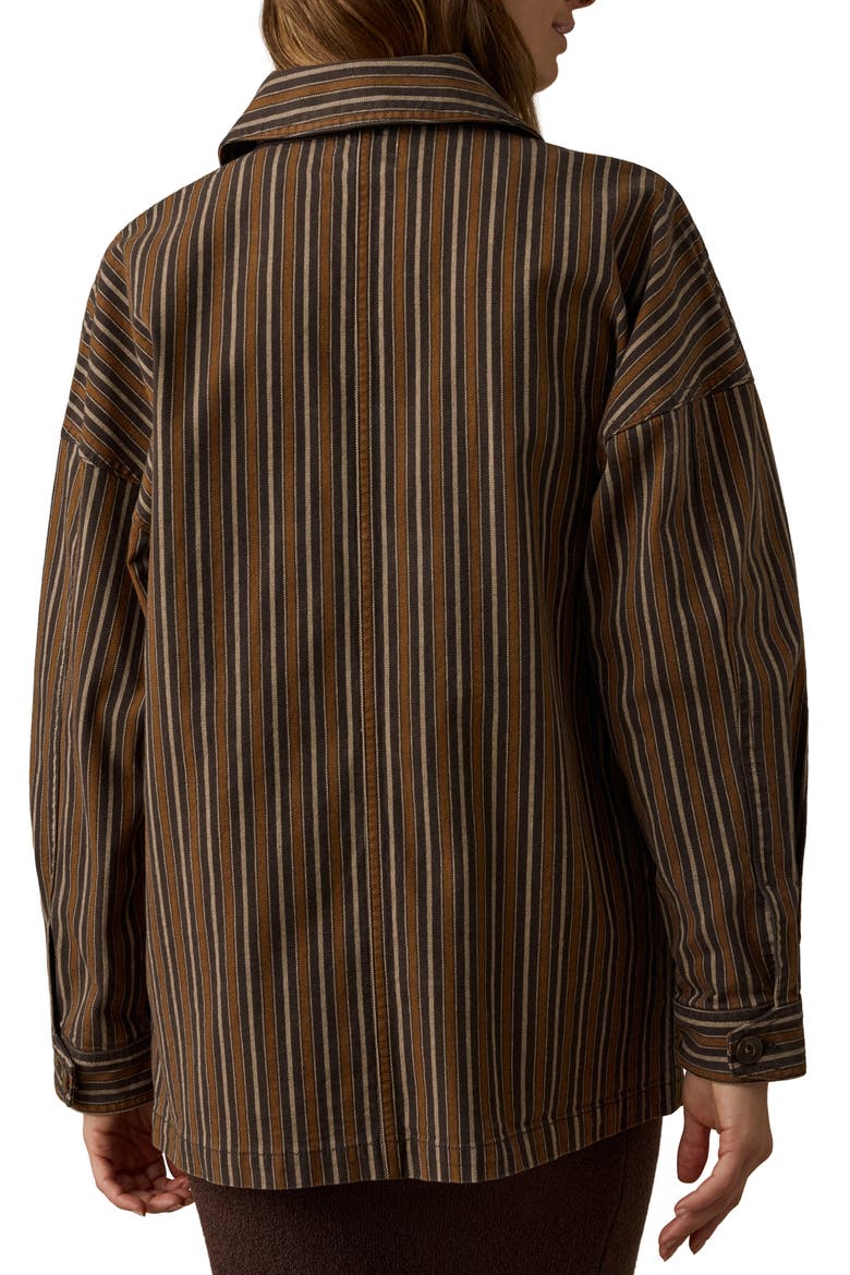 Tide Stretch Organic Cotton Twill Chore Jacket, Alternate, color, MAPLE COVE STRIPE