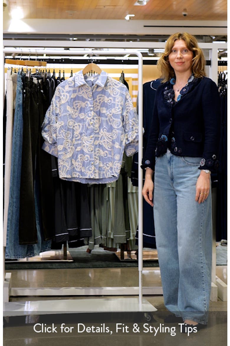 Embroidered Volume Sleeve Shirt video
