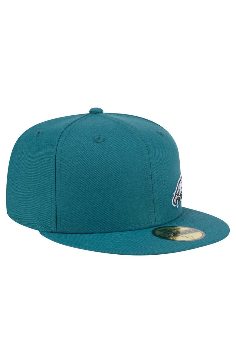 New Era Men's New Era Midnight Green Philadelphia Eagles Flawless 59FIFTY Fitted Hat, Alternate, color, Green