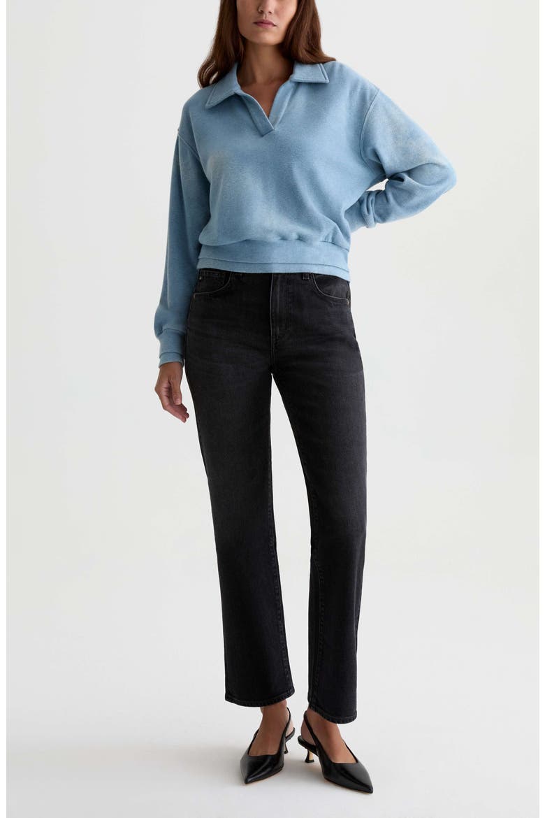 Brinley Mid Rise Straight Leg Jeans, Alternate, color, OCTAVE