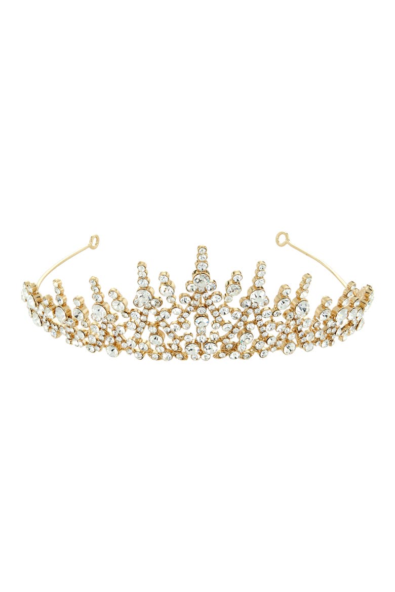 Matea Crystal Crown (Nordstrom Exclusive), Main, color, GOLD
