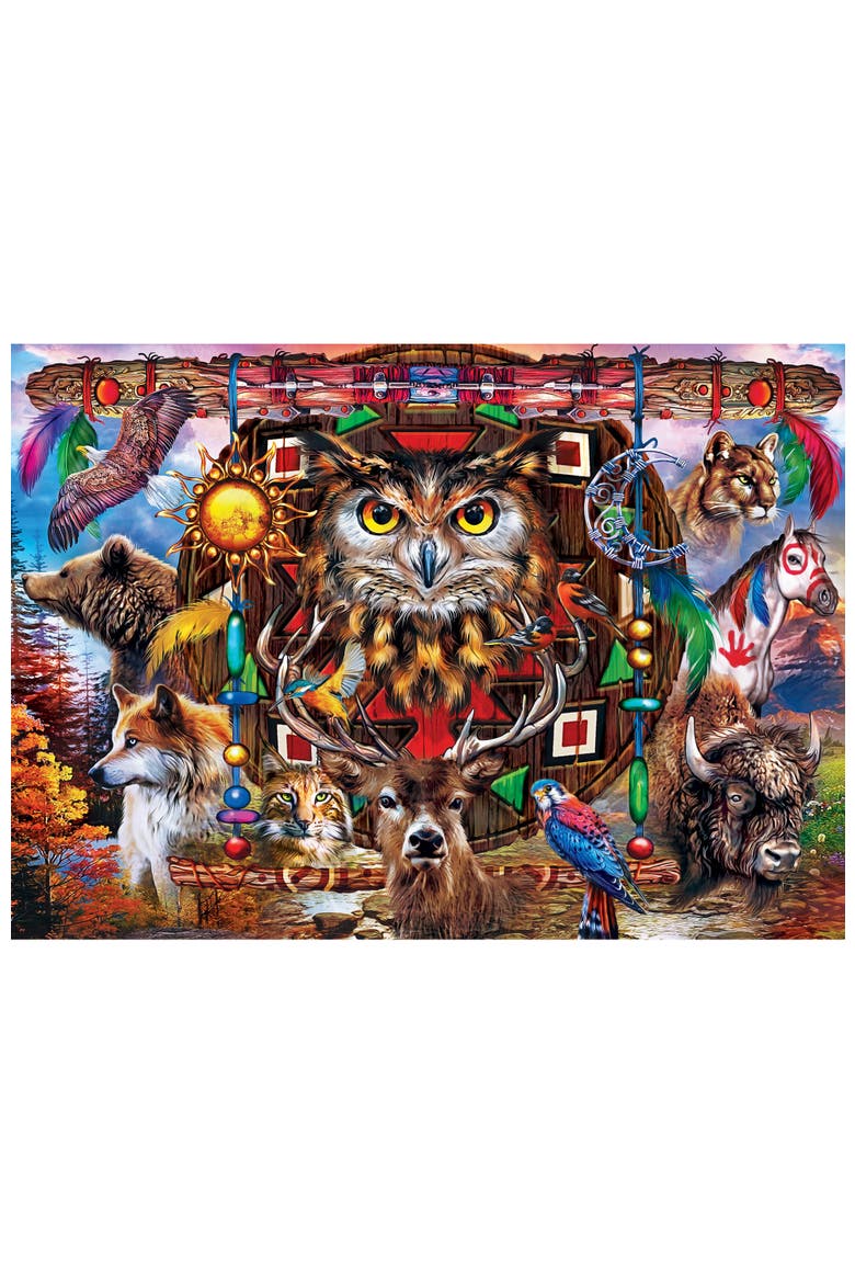 Animal Totems 500 Piece Jigsaw Puzzle, Alternate, color, Multicolor