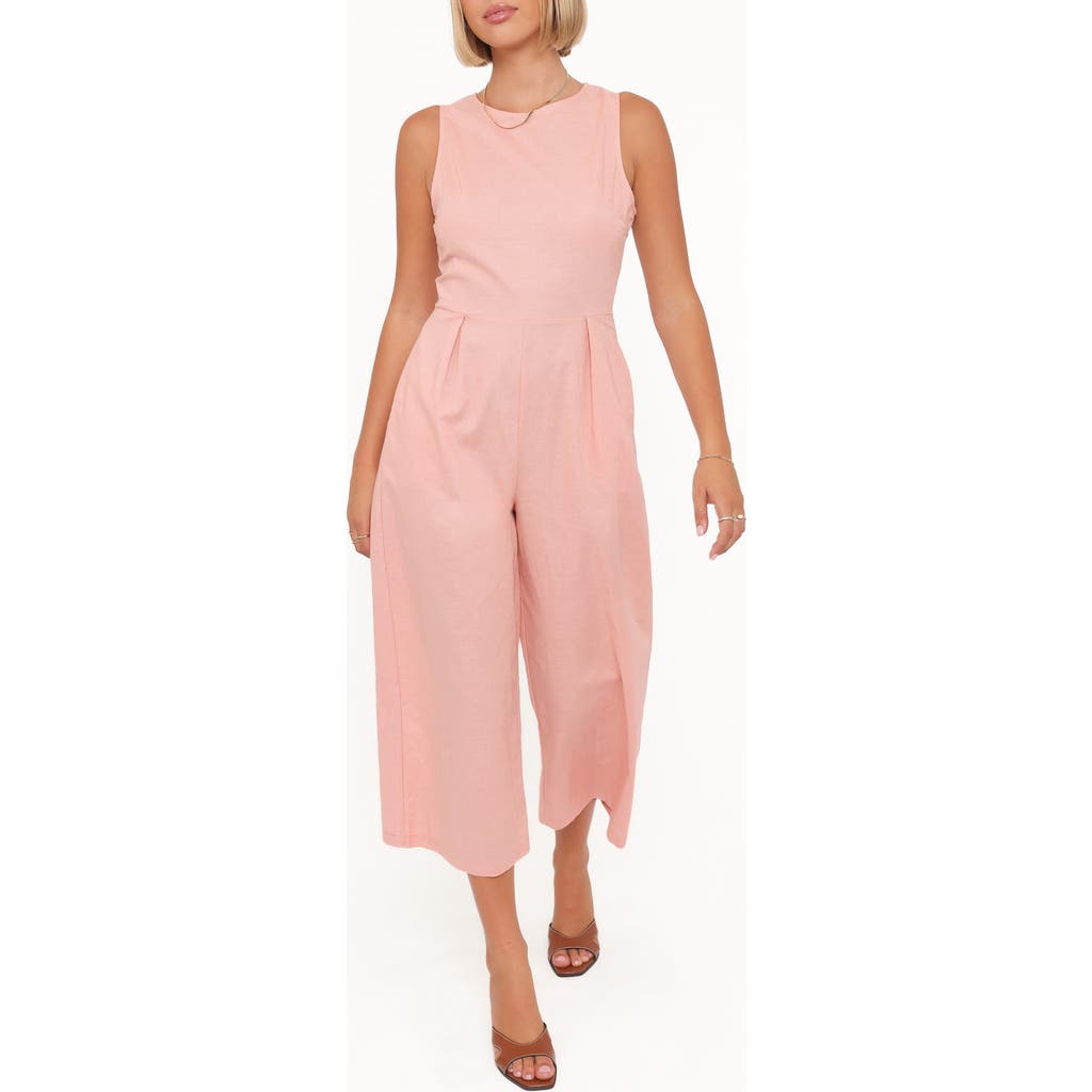 Petal And Pup Petal & Pup Ester Linen Blend Jumpsuit In Pink