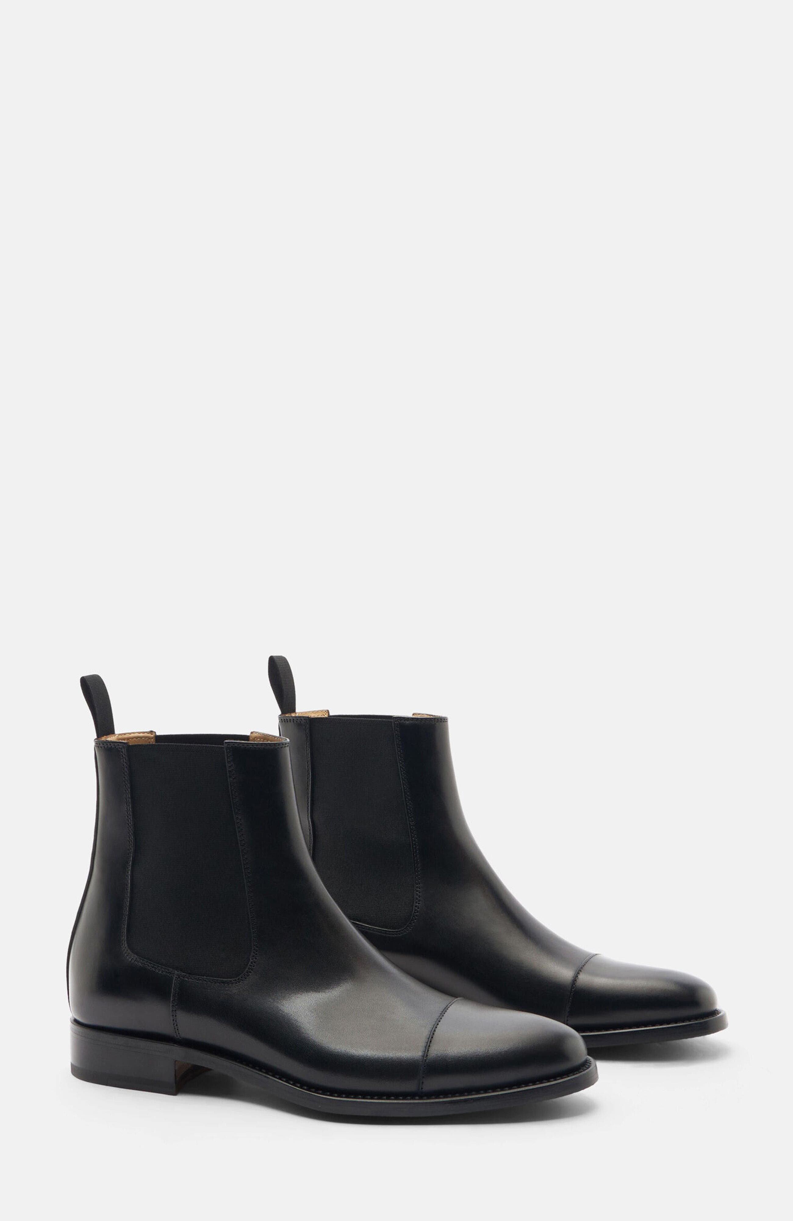 SCAROSSO Michelangelo Chelsea Boots, Main, color, Black Calf