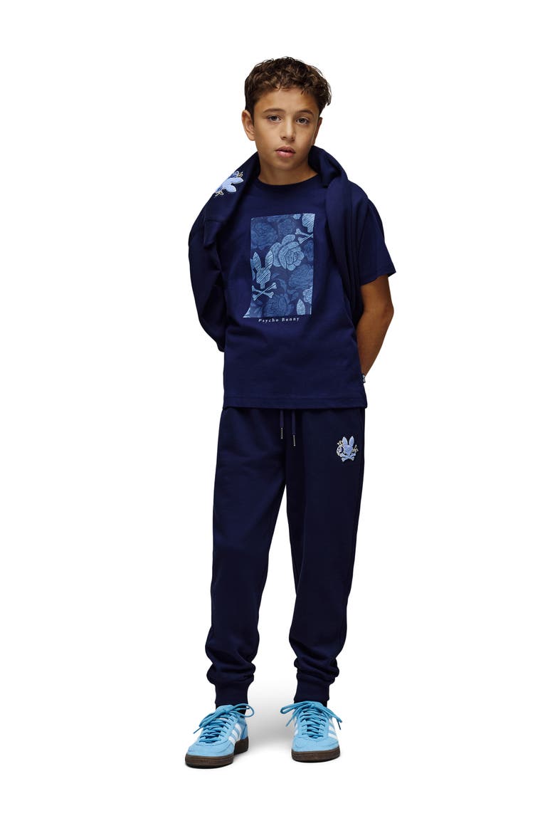 Kids' Rowen Graphic T-Shirt, Alternate, color, EVENING BLUE