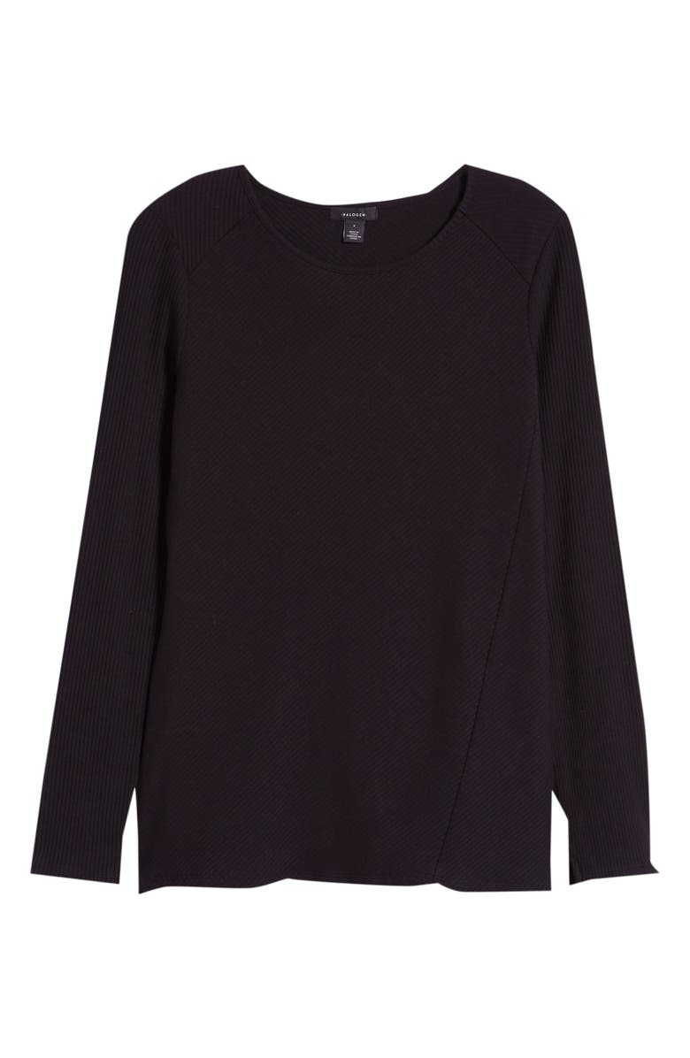 Halogen<sup>®</sup> Long Sleeve Knit Cotton Tee, Alternate, color, 