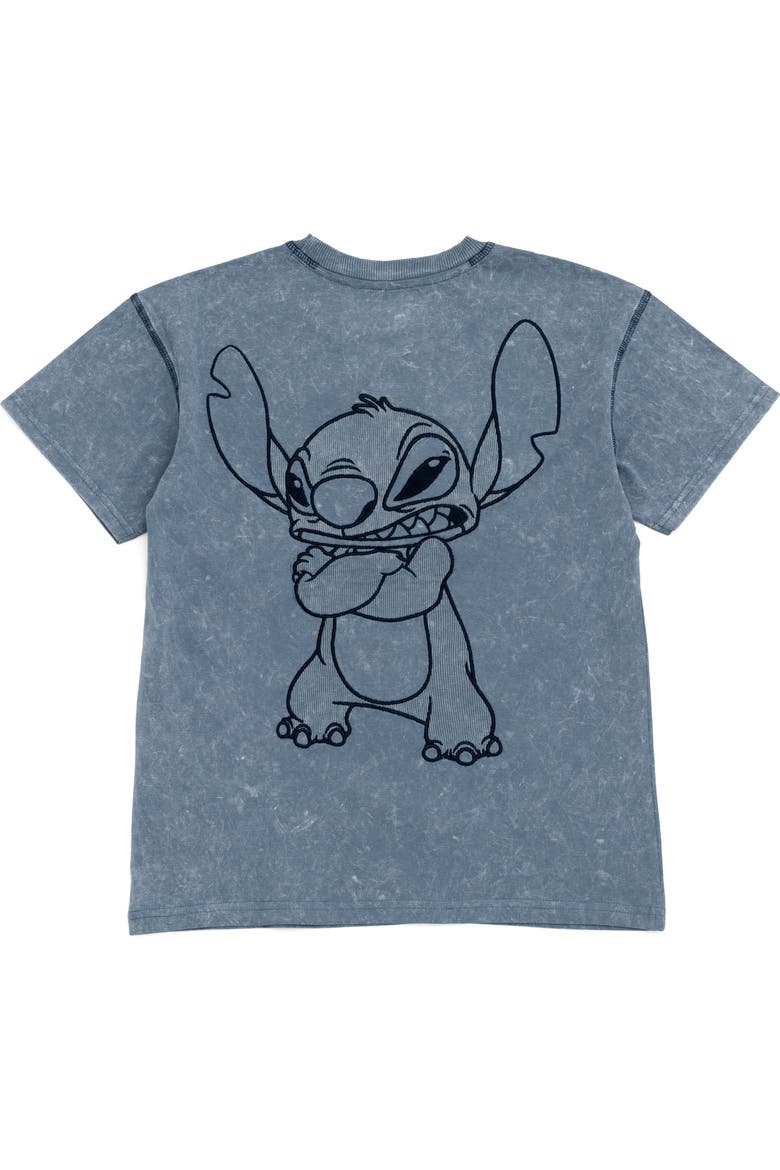 Lilo & Stitch Short Sleeve T-Shirt, Main, color, Slate Blue Stitch