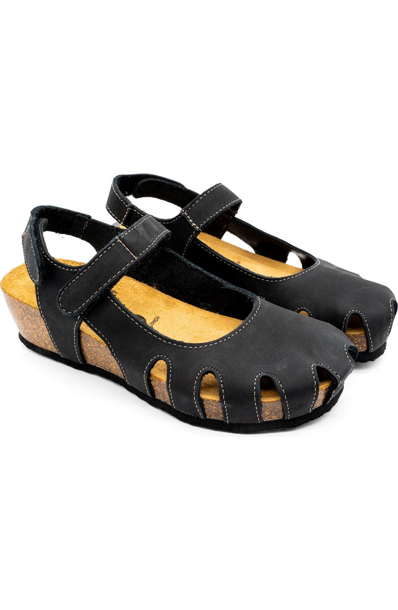 Plakton Amy Sandal, Main, color, Nobuck Negro