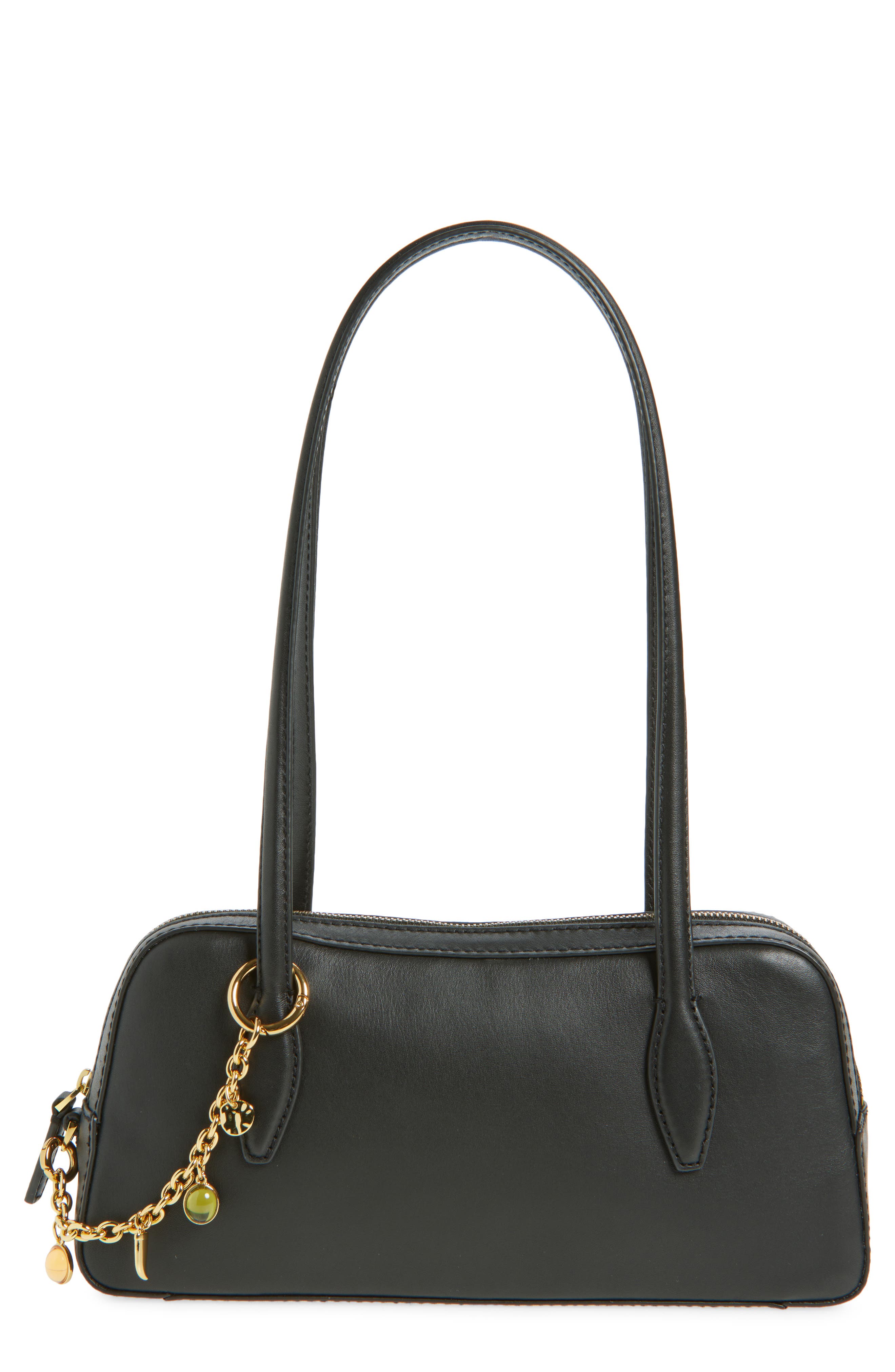 Madewell The Top Zip Mini Shoulder Bag, Main, color, True Black