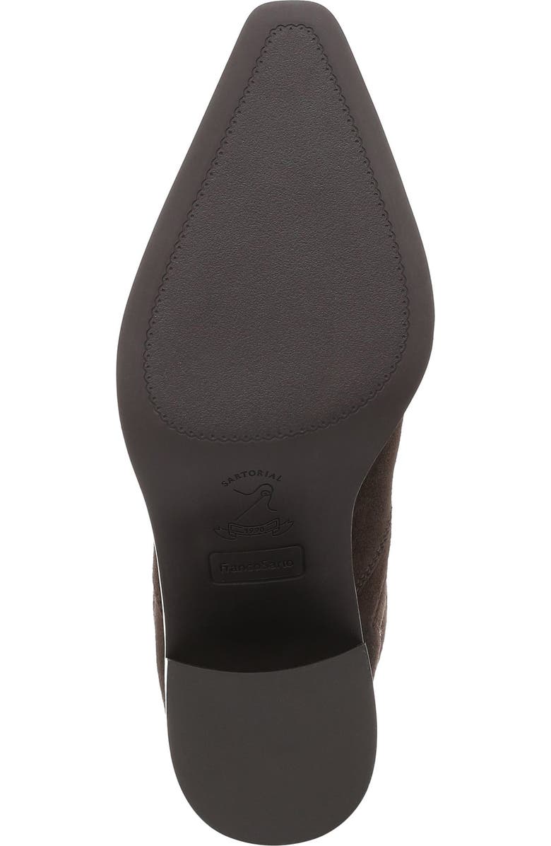 Franco Sarto Laken Block Heel Bootie, Alternate, color, Dark Brown Leather
