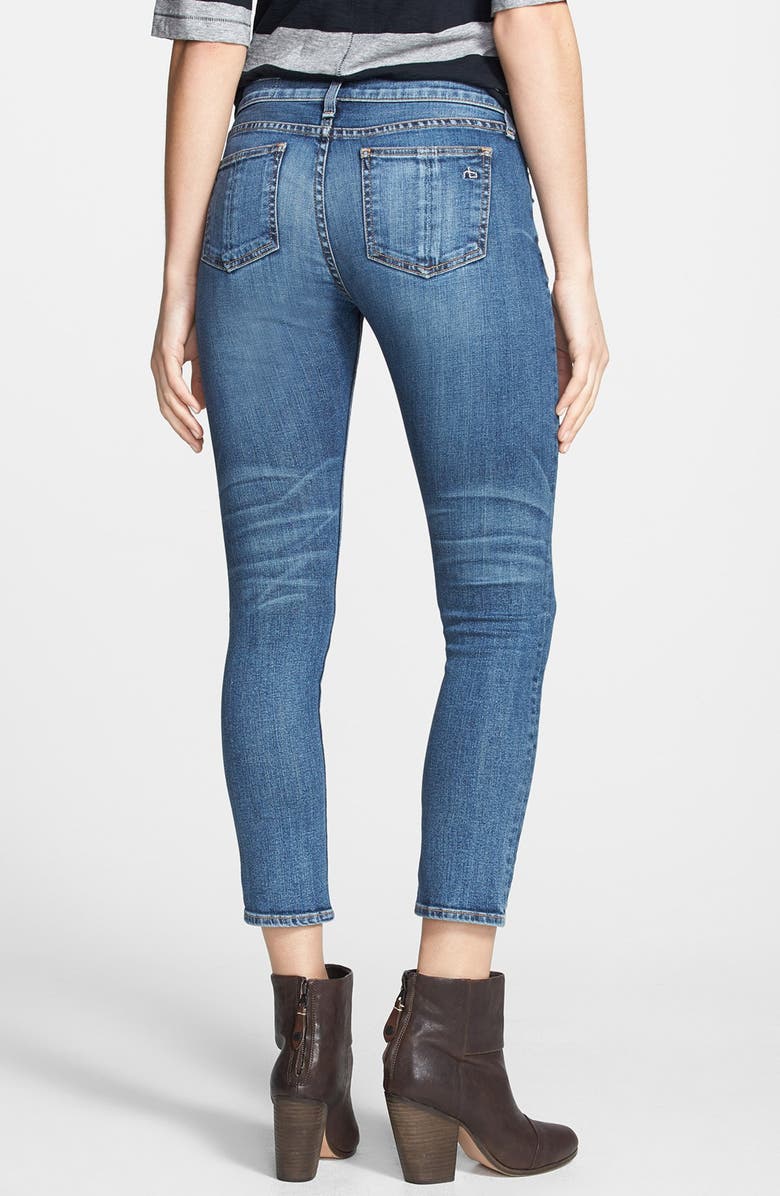 rag & bone/JEAN Crop Skinny Jeans, Alternate, color,