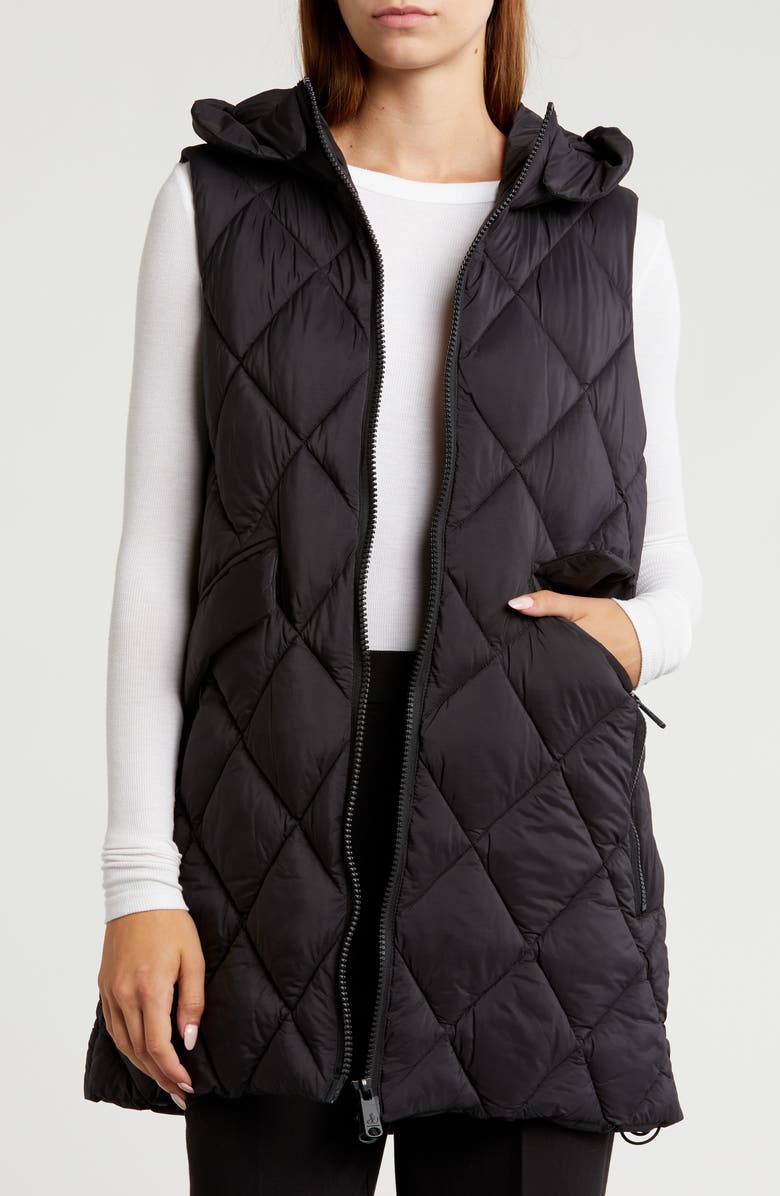 Sam Edelman Chervon Quilted Vest, Alternate, color, 